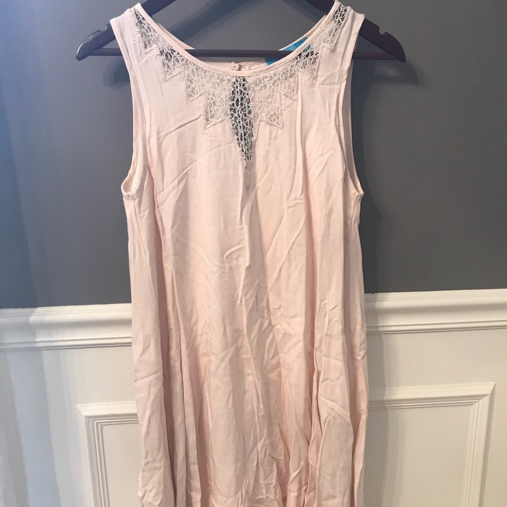 White shift dress